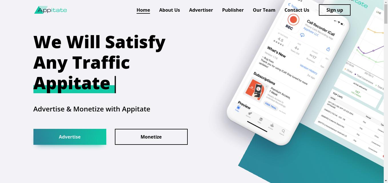 Appitate – Advertise & Monetize Mobile Traffic